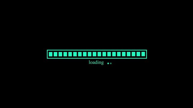 Clean Waiting Progress Indicator Animation with Smooth Loading Bar Effect