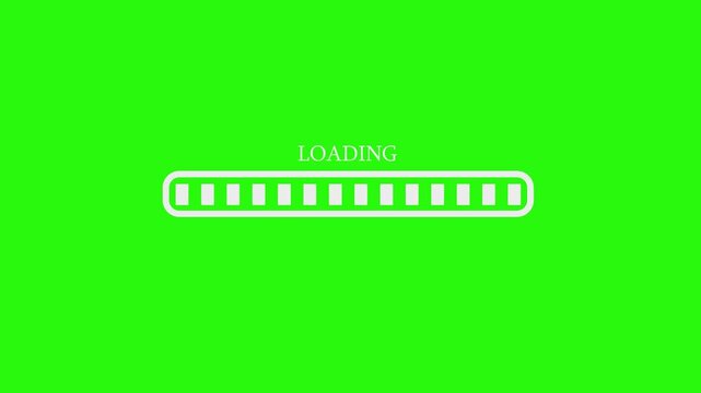 Minimal Animated Loading Indicator with Waiting Progress Bar User Interface Element