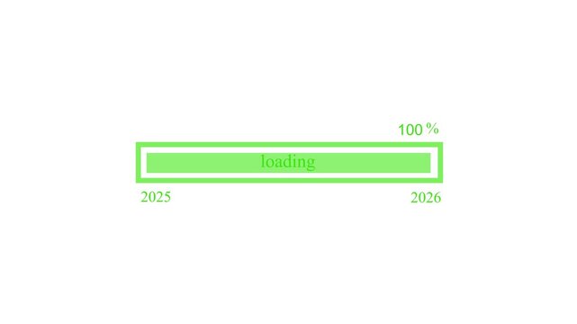 2025-2026 Technology Inspired Loading Bar Animation with Dynamic Waiting Indicator