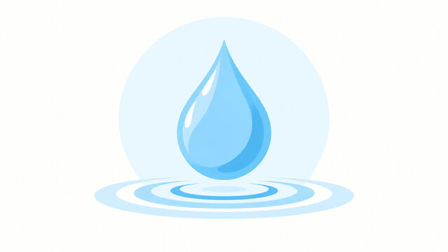 Illustration d'une goutte d'eau symbolisant l'hydratation