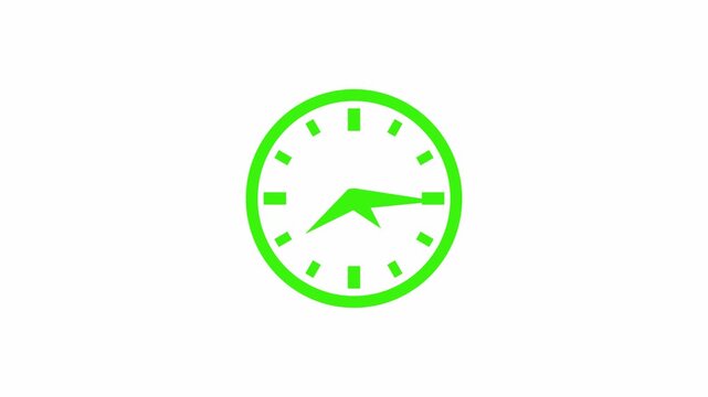 Minimal Countdown Clock Animation with Smooth Time Decreasing Effect
