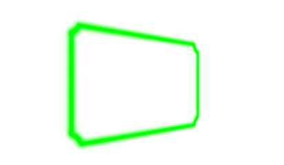 A neon perspective frame overlay ideal for modern product showcase banner transparent background © Jahangir