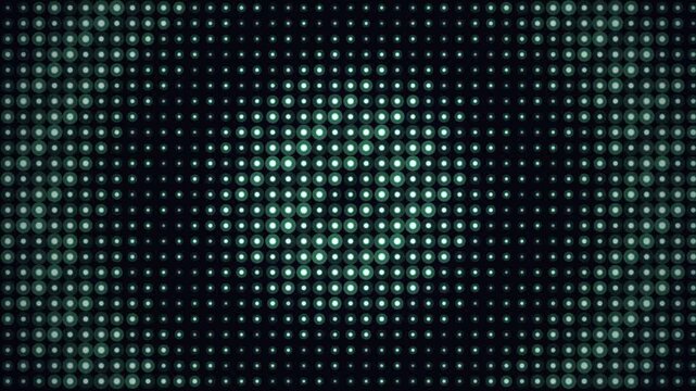 Abstract teal dot grid looping background render.