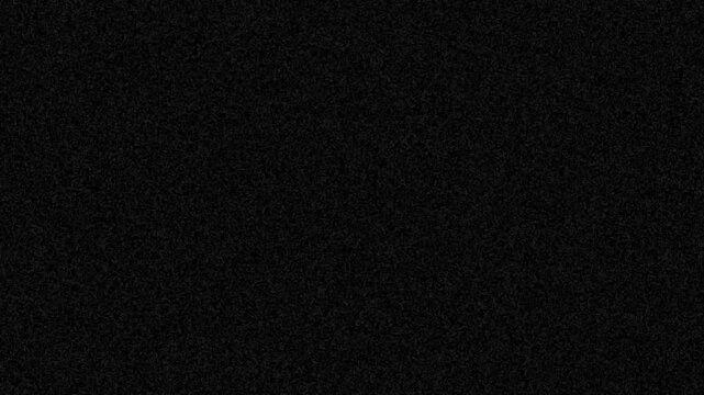 Black static noise texture generated from a looping render for video use