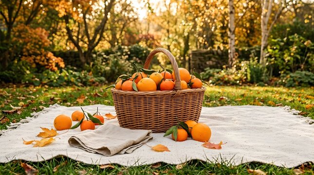A bountiful autumn harvest of vibrant pumpkins displayed in a woven basket perfect for fall festivities and seasonal decor