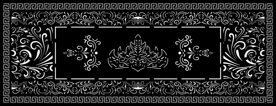 Royal Crown Baroque Greek Panel