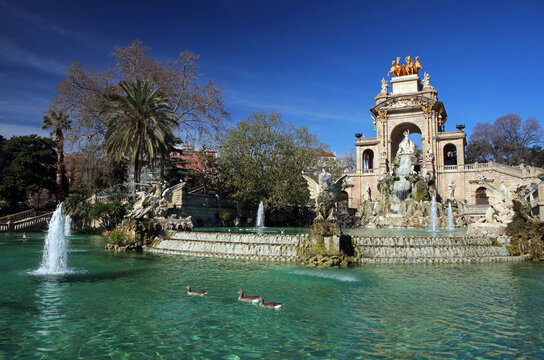 Cascada Monumental in Parc de la Ciutadella, Barcelona, Spain