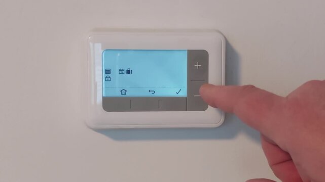 Regulating house temperature with a thermostat in four simple steps