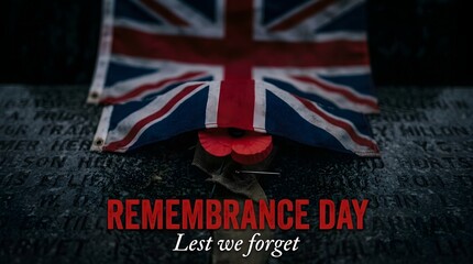 Fototapeta premium Honoring the fallen a remembrance day tribute to the brave men and women who served and sacrificed for our freedom in the