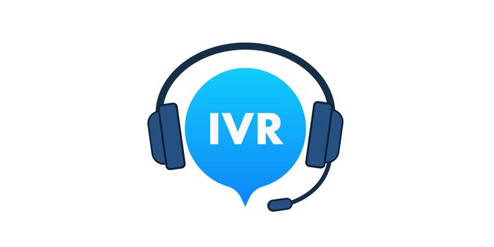 Animated IVR interactive voice response icon