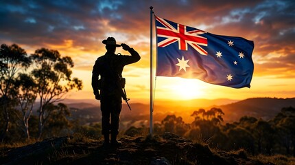 Fototapeta premium Honoring the fallen a remembrance day tribute to the brave men and women who selflessly served and sacrificed for freedom and peace