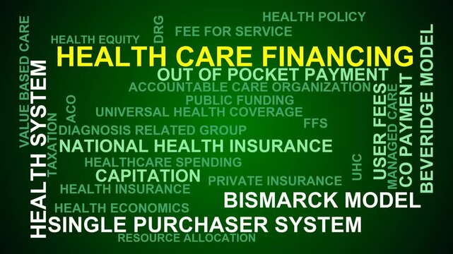Health Care Financing Word Cloud