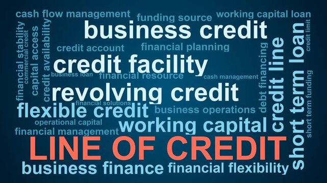 Line Of Credit Word Cloud