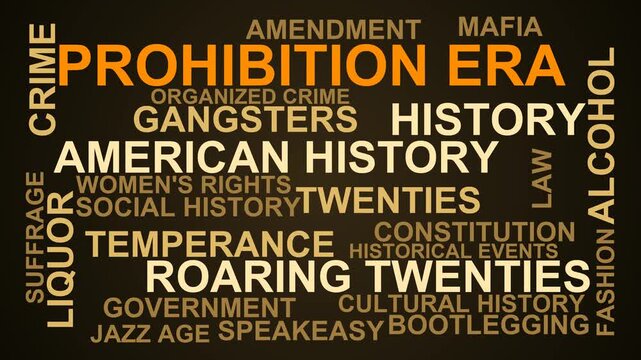 Prohibition Era Word Cloud