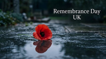 Fototapeta premium Honoring the fallen a remembrance day reflection on sacrifice courage and the enduring legacy of service in the united kingdom
