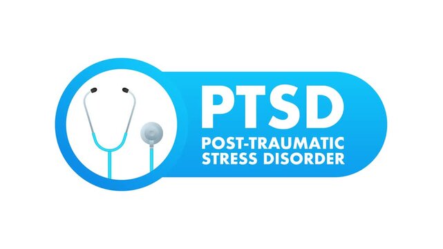 PTSD post traumatic stress disorder animated icon