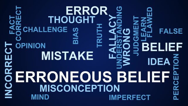 Erroneous Belief Word Cloud