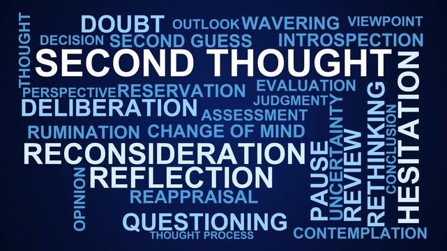 Second Thought Word Cloud