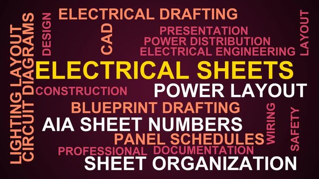 Electrical Sheets Word Cloud