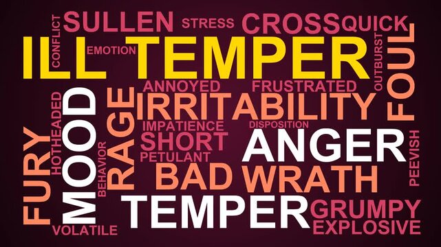 Ill Temper Word Cloud
