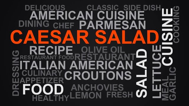 Caesar Salad Word Cloud