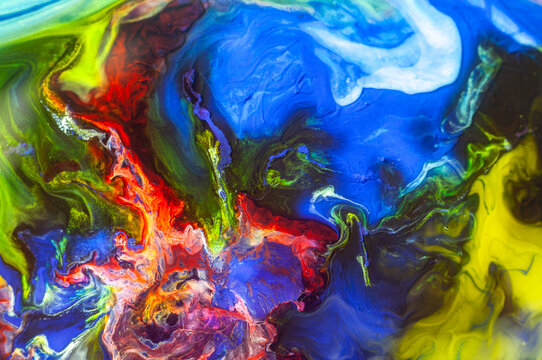 Colorful Abstract Paint Explosion Background