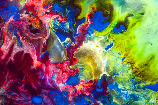 Colorful Abstract Paint Explosion Background