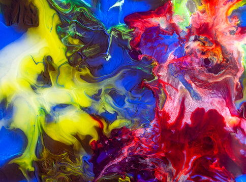 Colorful Abstract Paint Explosion Background