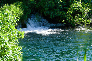 waterfall in the forest © Monika