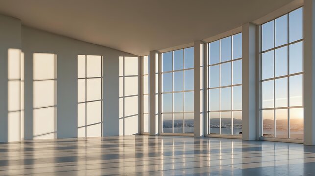 Intelligent lighting systems integrated within minimalist architecture beneath balanced natural illumination