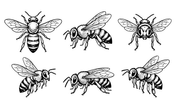 set of insects vector