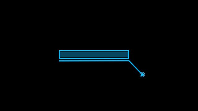 HUD call out elements pack animation, Hud callout element icon sign animation on  black background. 4K video