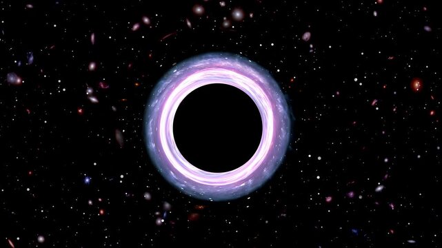 Deep Space Black Hole Emitting Tons Of Energy