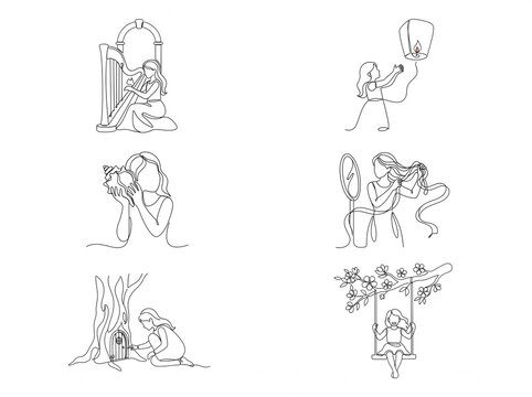 Minimal Communication Line Icons