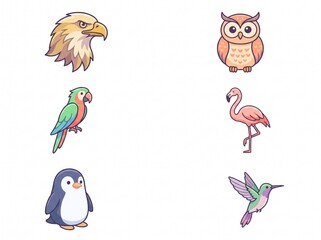 Fototapeta premium Minimal Communication Line Icons