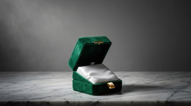 Open Velvet Jewellery Box