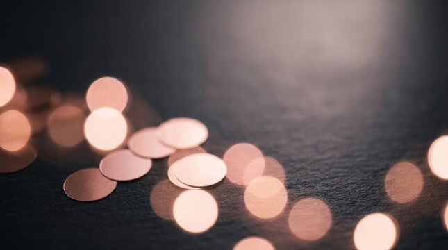 Rose Gold Bokeh Background