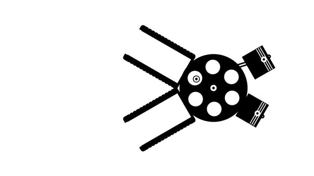 Six black mechanical radial engine component diagrams