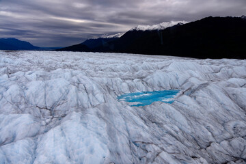 Knik Glacier is located on the northern edge of Alaska's Chugach Mountains. Over 28 miles long and 5 miles across this is one of central Alaska's greatest rivers of ice © Stefano