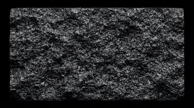 Detailed Macro View of Dark Boron Carbide Ceramic Surface with Rugged Crystalline Grain Structure for Advanced Material Science