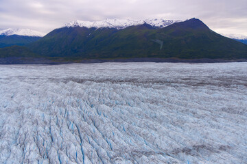 Knik Glacier is located on the northern edge of Alaska's Chugach Mountains. Over 28 miles long and 5 miles across this is one of central Alaska's greatest rivers of ice © Stefano