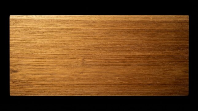 High Quality Natural Burmese Teak Wood Grain Texture Plank Isolated on Black Background for Furniture Carpentry and Design Materials
