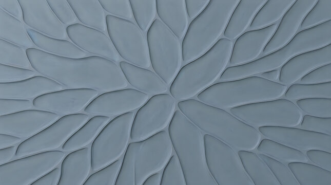 Abstract geometric leaf vein pattern in blue grayscale