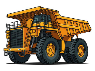 Mining Dump Truck Creative Visual Suitable for Design © rahvayana