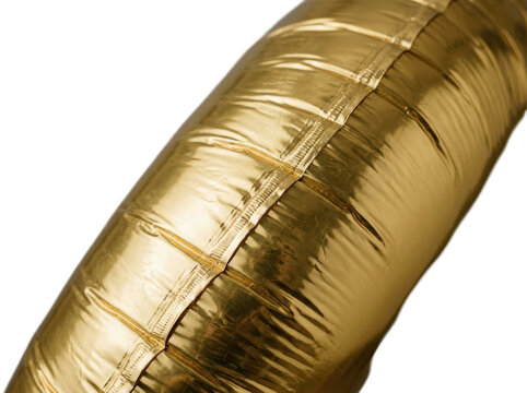 Gold Foil Balloon With Reflective Crinkled Surface