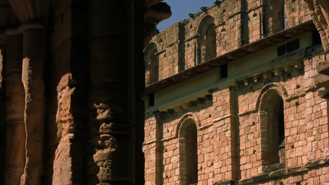 Kirkstall Abbey Church ruins in Leeds Yorkshire