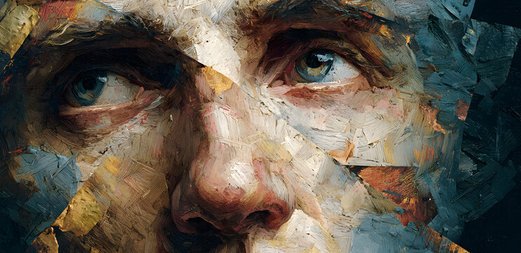 Bipolar disorder, schizophrenia or borderline personality. PTSD, ADHD, trauma or anxiety of a man. Mood change, sad to happy. Mental health imbalance or instability. Mania or psychosis.