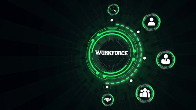 Digital Workforce Management Network Interface Display