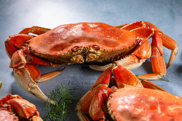 Platter of King Crabs with Butter and Lemon © Maria