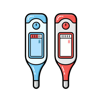 Pair of Digital Medical Thermometers
